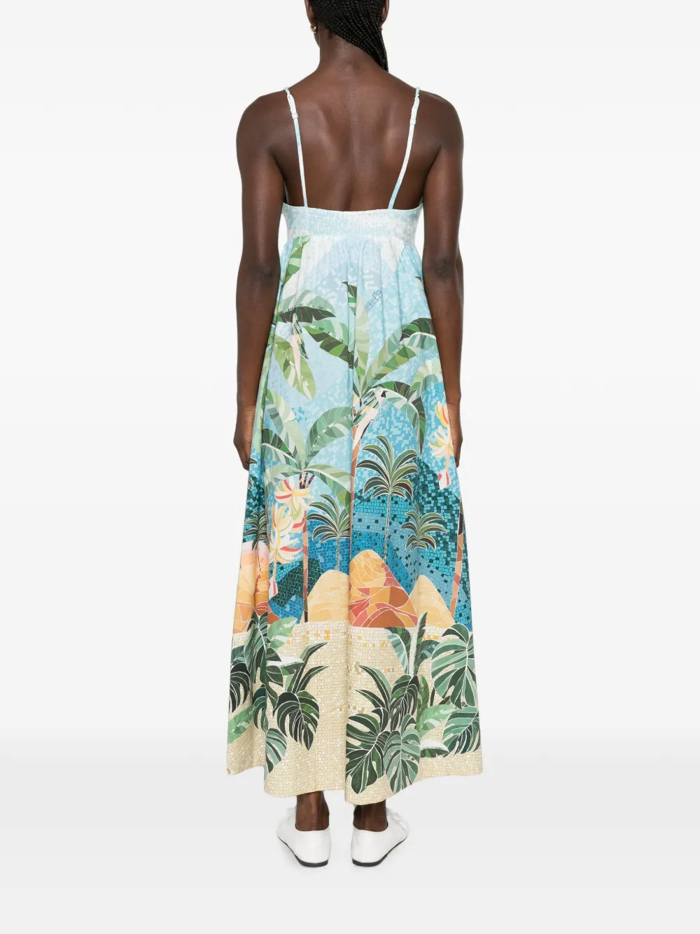 Maxi dress with "Rio Mosaic" print