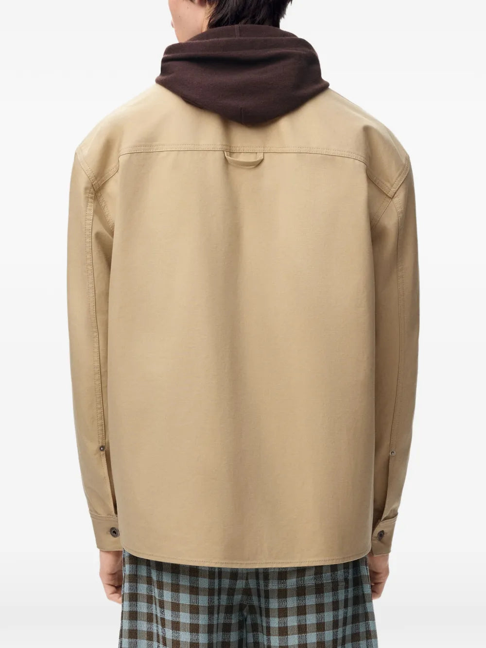 Embroidered Jacket with Corduroy Collar