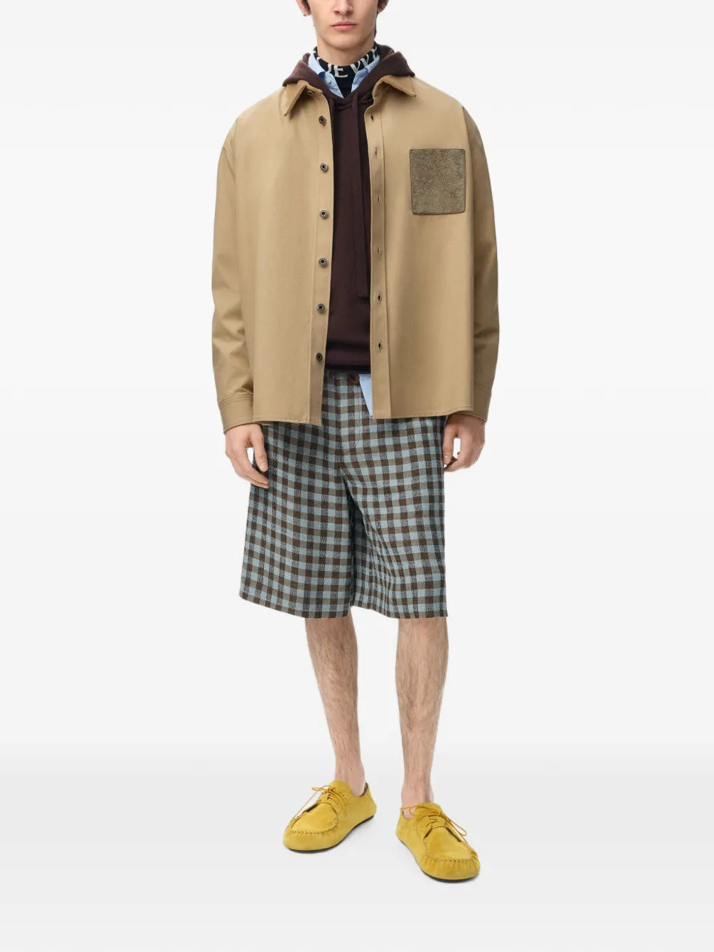 Embroidered Jacket with Corduroy Collar