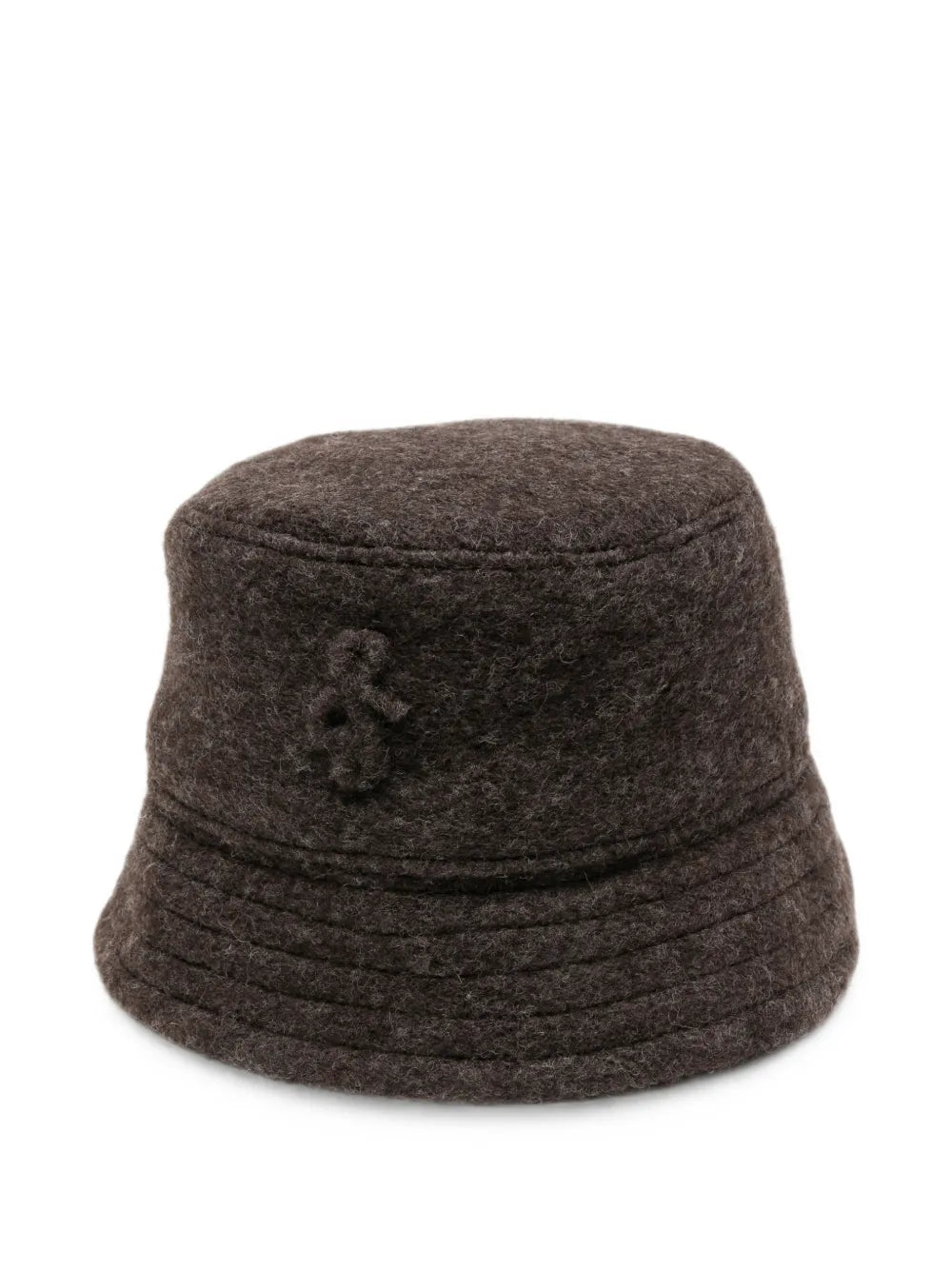 Plstěný klobouk typu bucket s výšivkou loga
