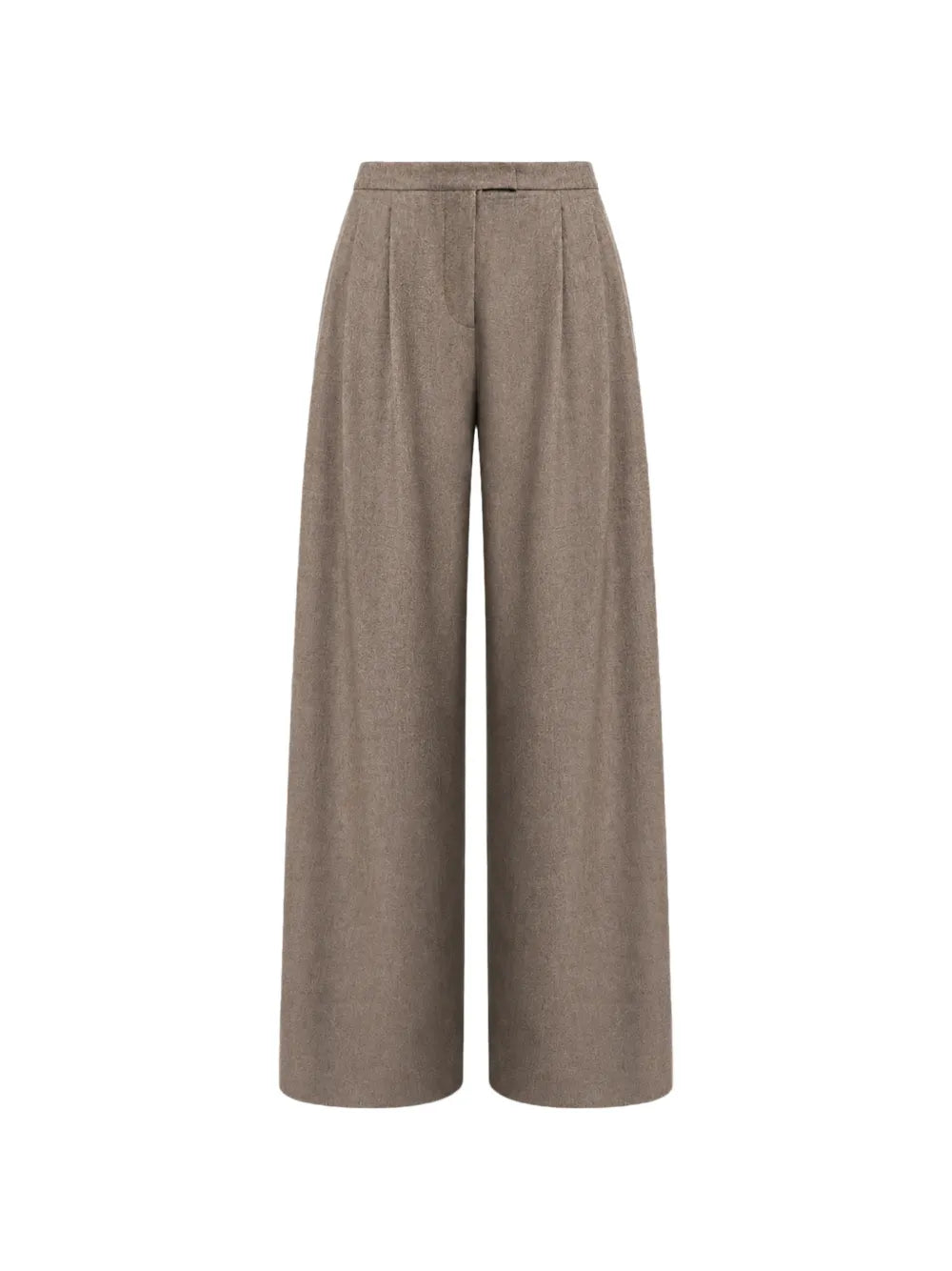 Weite Damenhose aus Wollflanell